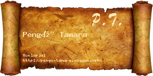 Pengő Tamara névjegykártya